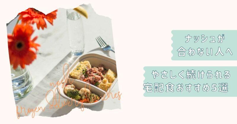 ナッシュが合わない人へ宅配食5選