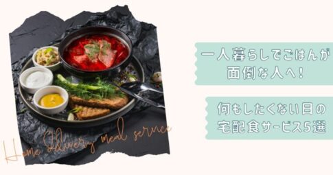 宅配食一人暮らし5選