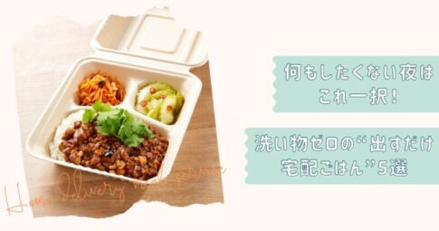 洗い物ゼロ宅配食5選改